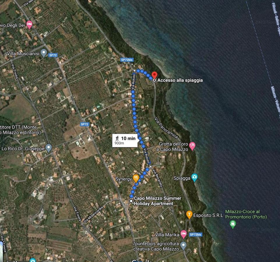 Capo Milazzo Summer Holiday Apartament Kültér fotó
